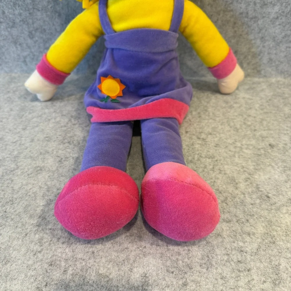 Vintage Rag‎ Tops Rag Doll by Well Made Toys 1999 Yellow Hair Purple Dress